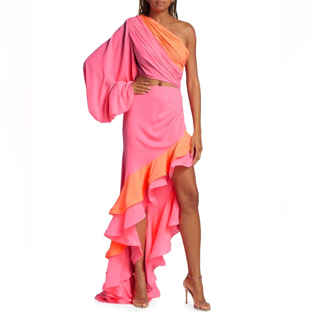Bronx & Banco Hanna Gown in Pink & Coral